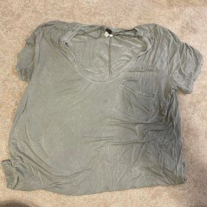 Free People distressed tee.